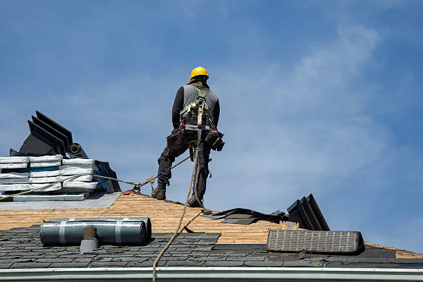 Professional Roofing technician working in Hastings, MI